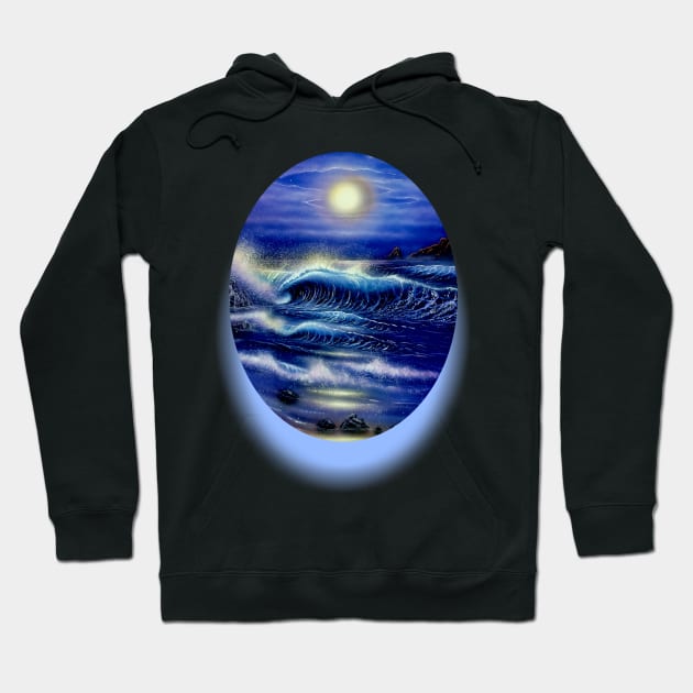 Hawaiian t-shirt surf shirt starry skies Hoodie by Coreoceanart